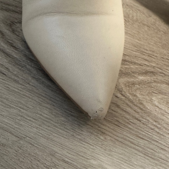 Marc Fisher Ulani Heeled Bootie in Ivory Leather - Picture 3 of 7